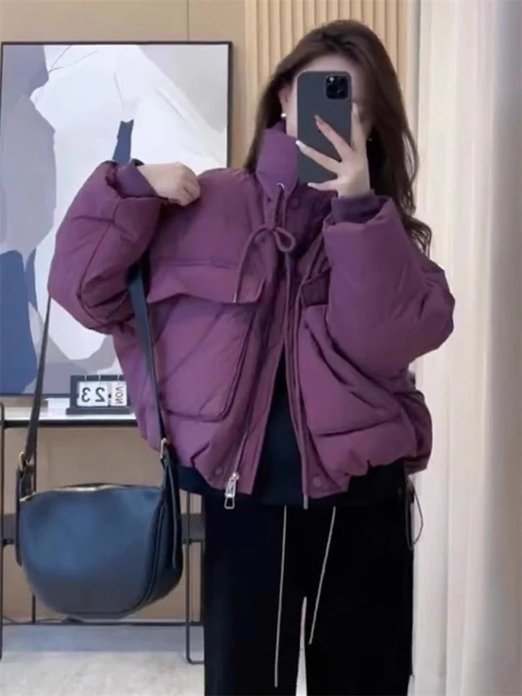 Women's ort Cotton Jaet Winter Thiened Warm Bread Sle Stand Collar Coat Korean Version Loose Fit Long Sve Zipper
Women's ort Cotton Jaet Winter Thiened Warm Bread Sle Stand Collar Coat Korean Version Loose Fit Long Sve Zipper