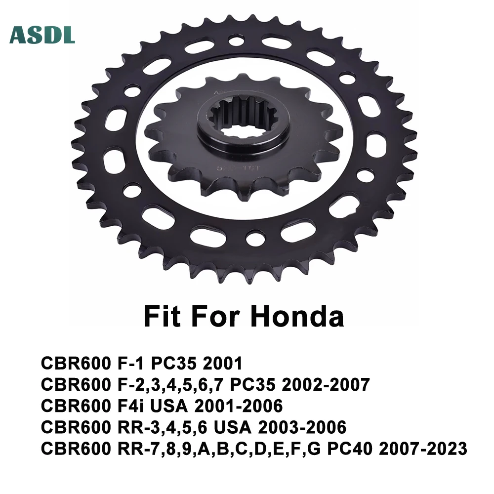 For Honda CBR600 Motorcycle Front and Rear Sprocket CBR600 PC35 2001 CBR 600 F-2-7 PC35 2002-2007 CBR600RR 2003-2023 CBR 600 RR
For Honda CBR600 Motorcycle Front and Rear Sprocket CBR600 PC35 2001 CBR 600 F-2-7 PC35 2002-2007 CBR600RR 2003-2023 CBR 600 RR