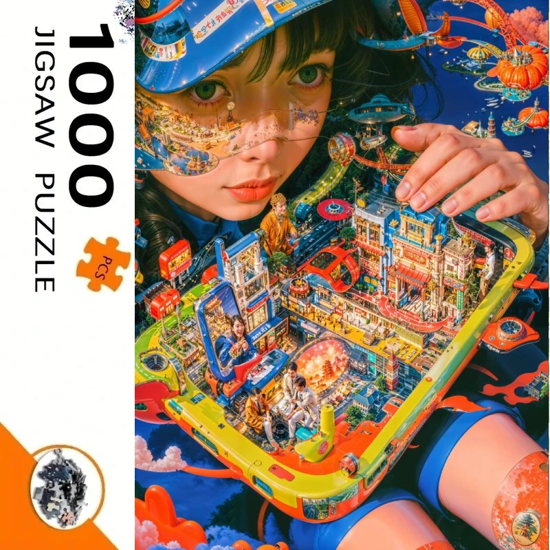 1000PCS Surreal Tech City Girl Jigsaw Puzzle, Young Woman Holding for Gameroom Bedroom Livingroom Gift Challenging Game
1000PCS Surreal Tech City Girl Jigsaw Puzzle, Young Woman Holding for Gameroom Bedroom Livingroom Gift Challenging Game