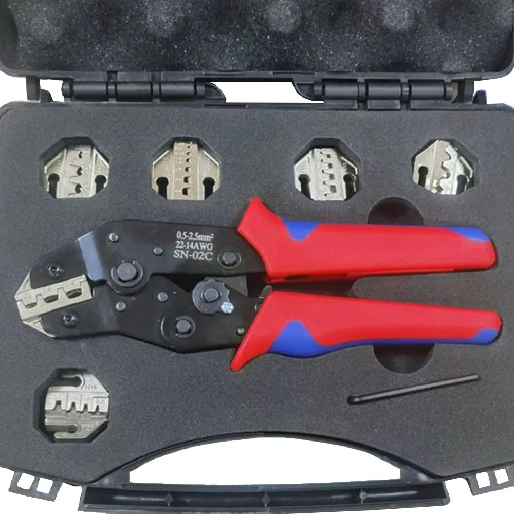 1 Set SN Tube Type Plug-In Spring Electrician Crimping Pliers Multifunctional Crimping Cold Crimping Terminal Crimping Pliers
1 Set SN Tube Type Plug-In Spring Electrician Crimping Pliers Multifunctional Crimping Cold Crimping Terminal Crimping Pliers