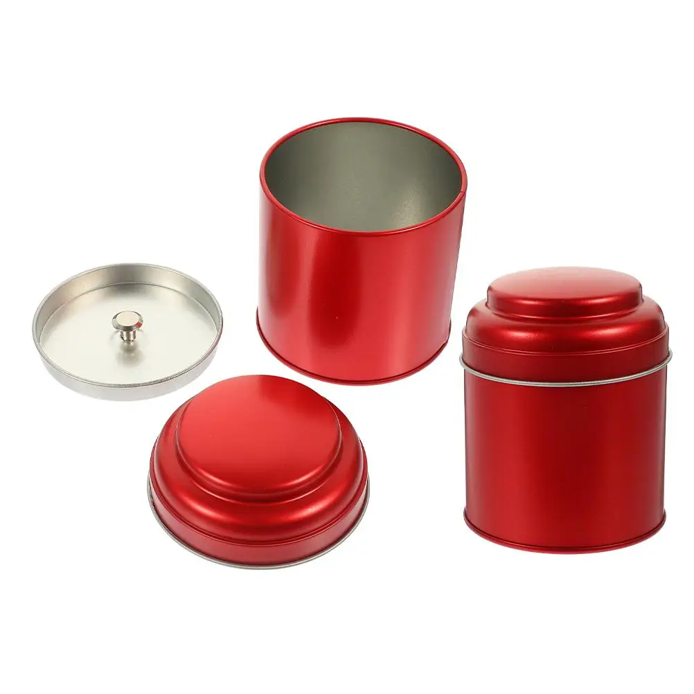 2Pcs Airtight Tea Storage Canister Round Iron Jar Loose Leaves Kitchen Container Red Metal Tin Keeps Fresh Elegant Design Double
2Pcs Airtight Tea Storage Canister Round Iron Jar Loose Leaves Kitchen Container Red Metal Tin Keeps Fresh Elegant Design Double
