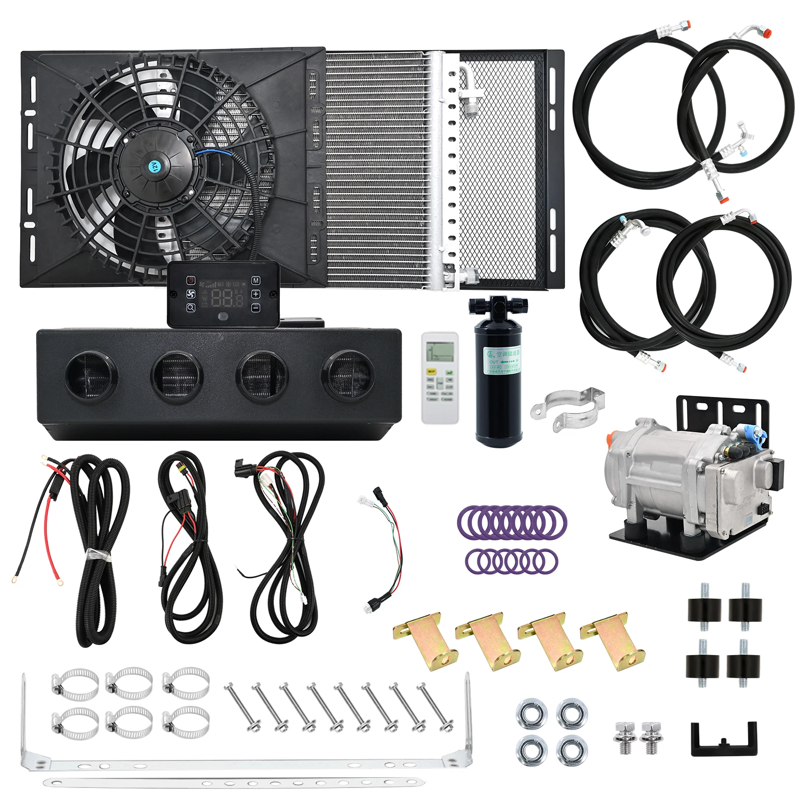 12V/24V A/C 404Universal Electric Car Air Compressor with System – Perfect Climate Control for Trucks & Camping Air Conditioning
12V/24V A/C 404Universal Electric Car Air Compressor with System – Perfect Climate Control for Trucks & Camping Air Conditioning