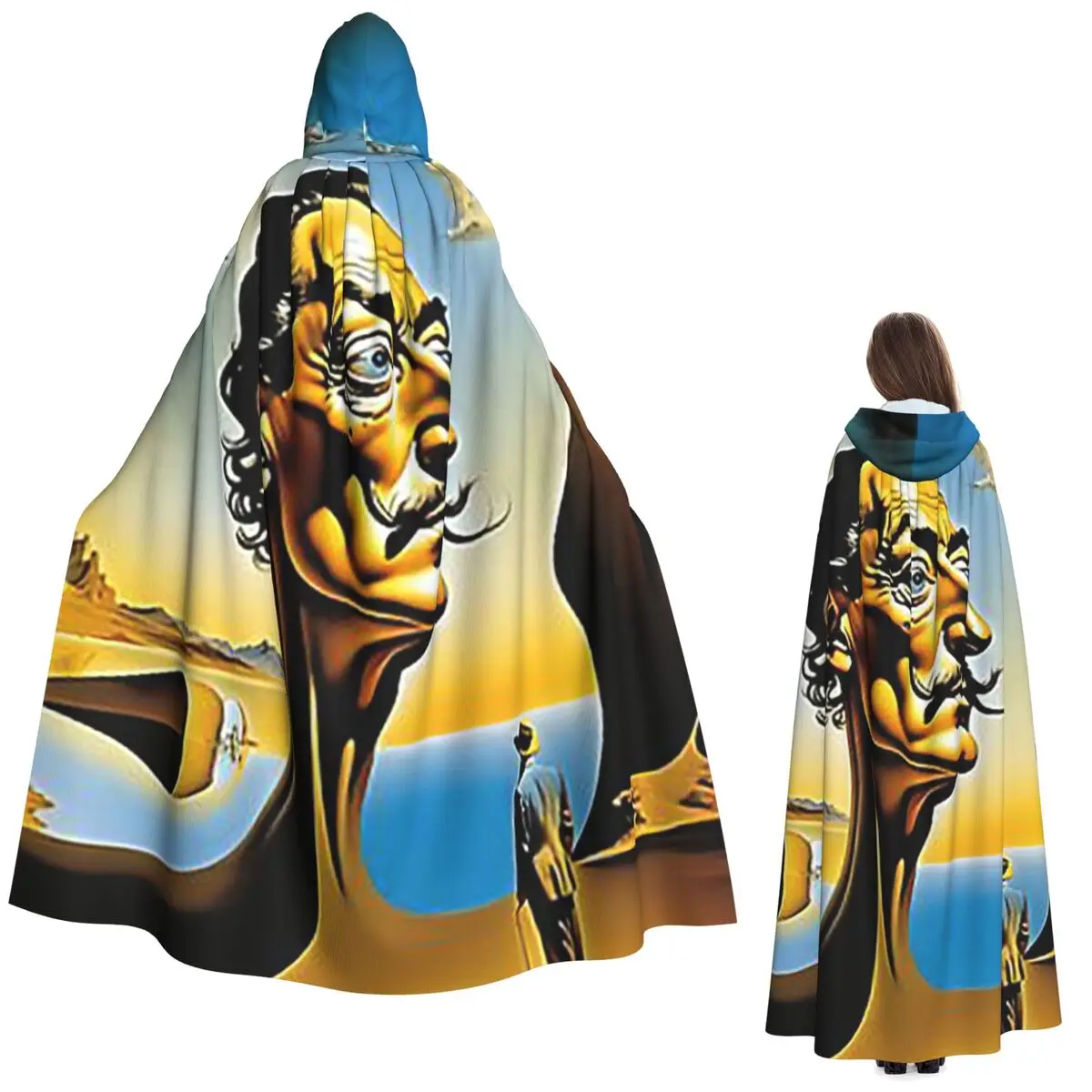 Enigmatic Encounter Surrealist Dreamscape Salvador Dali плакат длинный плащ с капюшоном накидка для косплея Хэллоуин вампир для взрослых унисекс
Enigmatic Encounter Surrealist Dreamscape Salvador Dali плакат длинный плащ с капюшоном накидка для косплея Хэллоуин вампир для взрослых унисекс