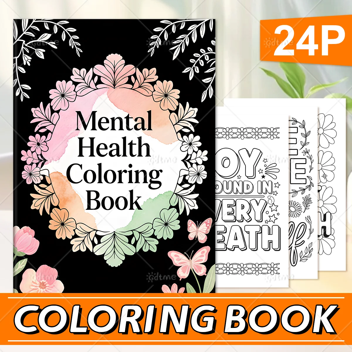 1PC Mental Heath Coloring Book Adult Relieve Stress Bold-easy DIY Art Self-Painting Drawing Books
1PC Mental Heath Coloring Book Adult Relieve Stress Bold-easy DIY Art Self-Painting Drawing Books