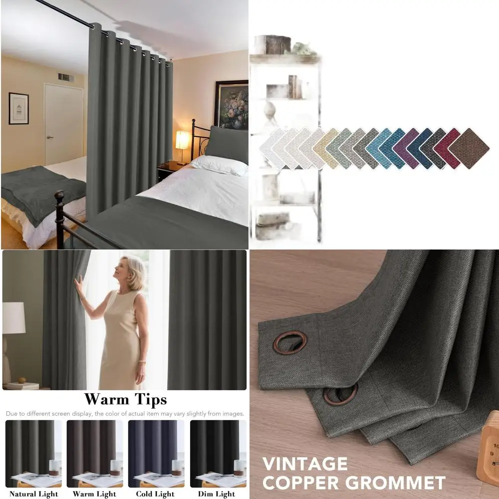 Очень широкие плотные льняные шторы, 100x96 для спальни/гостиной, темно-серый Хизер, примитивная текстурированная ткань
Очень широкие плотные льняные шторы, 100x96 для спальни/гостиной, темно-серый Хизер, примитивная текстурированная ткань