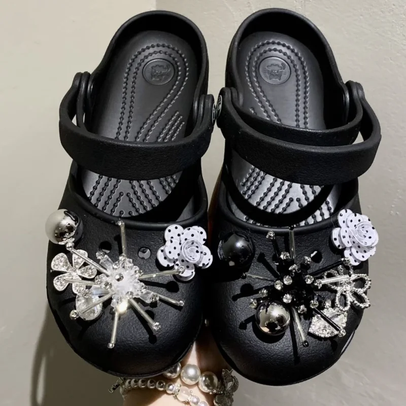 Black White Bow Flower Shoe Charms Pearl Rhinestone Clog Shoes Decorations DIY Accessories for Garden Sandals Women Girls
Black White Bow Flower Shoe Charms Pearl Rhinestone Clog Shoes Decorations DIY Accessories for Garden Sandals Women Girls