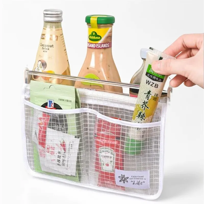 Refrigerator Storage Mesh Bag Hanging Household Classification Storage Bag Double Compartment Refrigerator Storage Hanging Bag
Refrigerator Storage Mesh Bag Hanging Household Classification Storage Bag Double Compartment Refrigerator Storage Hanging Bag