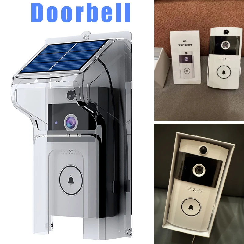Камера дверного звонка с солнечной непромокаемой крышкой, уличный 2,4G, Wi-Fi, цифровой дверной глазок, HD, умный домашний домофон, видеозвонок для глаз
Камера дверного звонка с солнечной непромокаемой крышкой, уличный 2,4G, Wi-Fi, цифровой дверной глазок, HD, умный домашний домофон, видеозвонок для глаз