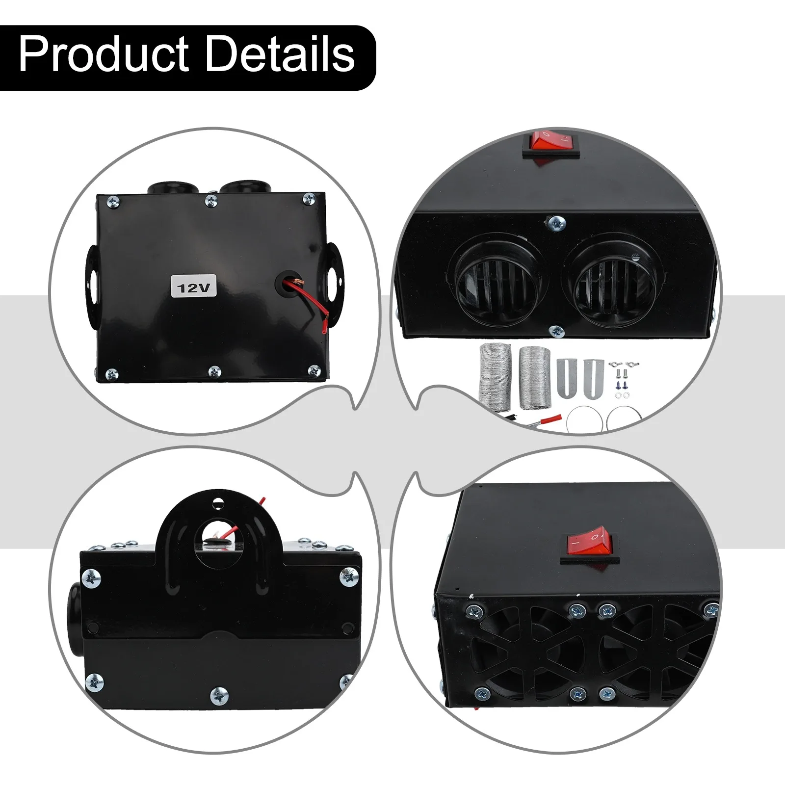 Vehicle Heating 12V Car Heater Car Windshield Heater Cozy Environment Dual Port Design Energy Efficient For Camper
Vehicle Heating 12V Car Heater Car Windshield Heater Cozy Environment Dual Port Design Energy Efficient For Camper