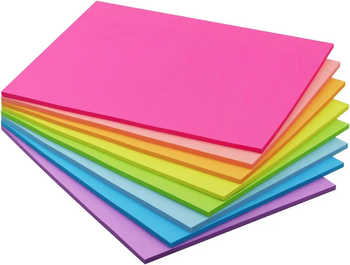 Self-Stick Notes 8x6 inch Bright Colors Pads for Reminders on Monitor Doors Windows Walls, 8 Pads/Pack 35 Sheets/Pad
Self-Stick Notes 8x6 inch Bright Colors Pads for Reminders on Monitor Doors Windows Walls, 8 Pads/Pack 35 Sheets/Pad