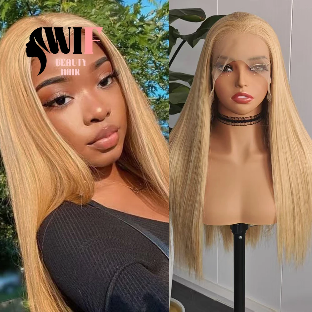 WIF Mix Blonde Lace Wig Silk Long Straight Mix Color Synthetic Wigs for Women Daily Use Highlight Hair Heat Fiber Lace Front Wig
WIF Mix Blonde Lace Wig Silk Long Straight Mix Color Synthetic Wigs for Women Daily Use Highlight Hair Heat Fiber Lace Front Wig