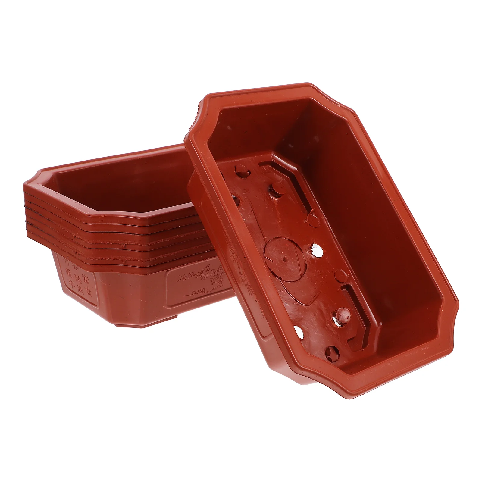 8Pcs Rectangle Bonsai Pots Plant Planter Home Flower Pots Indoor Garden Decor Planter Shelf Drainage Holes Plastic
8Pcs Rectangle Bonsai Pots Plant Planter Home Flower Pots Indoor Garden Decor Planter Shelf Drainage Holes Plastic