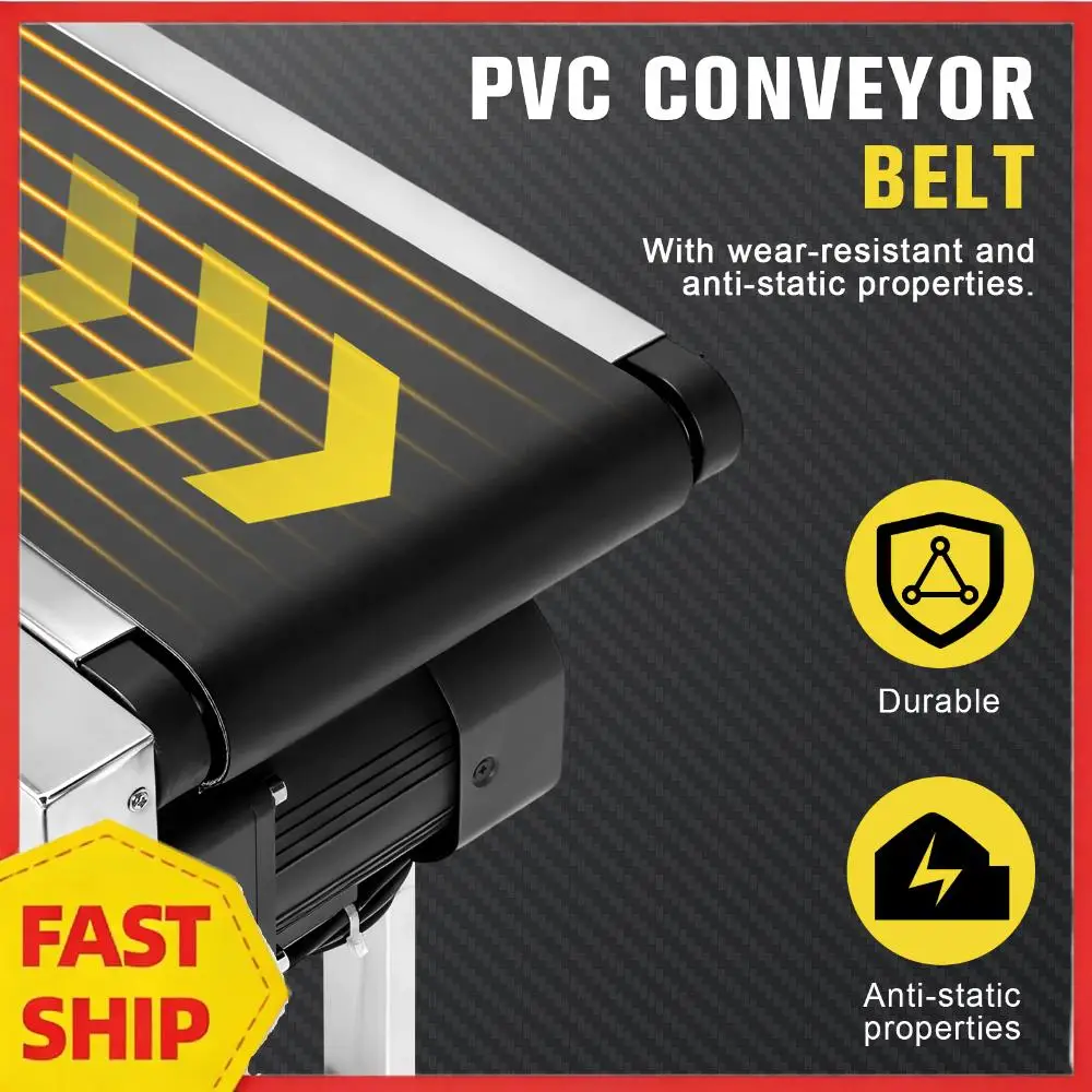 ПВХ-ленты для конвейерных систем 59x7.8 дюймов с двойными защитными ограждениями, регулируемой скоростью для промышленной транспортировки
ПВХ-ленты для конвейерных систем 59x7.8 дюймов с двойными защитными ограждениями, регулируемой скоростью для промышленной транспортировки