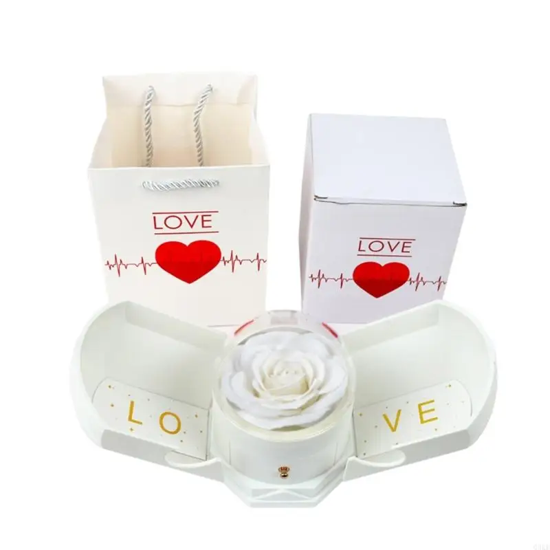 Q0KE Creative Rose Jewelry Box Necklace Storage Container for Wife's Special Occasion
Q0KE Creative Rose Jewelry Box Necklace Storage Container for Wife's Special Occasion