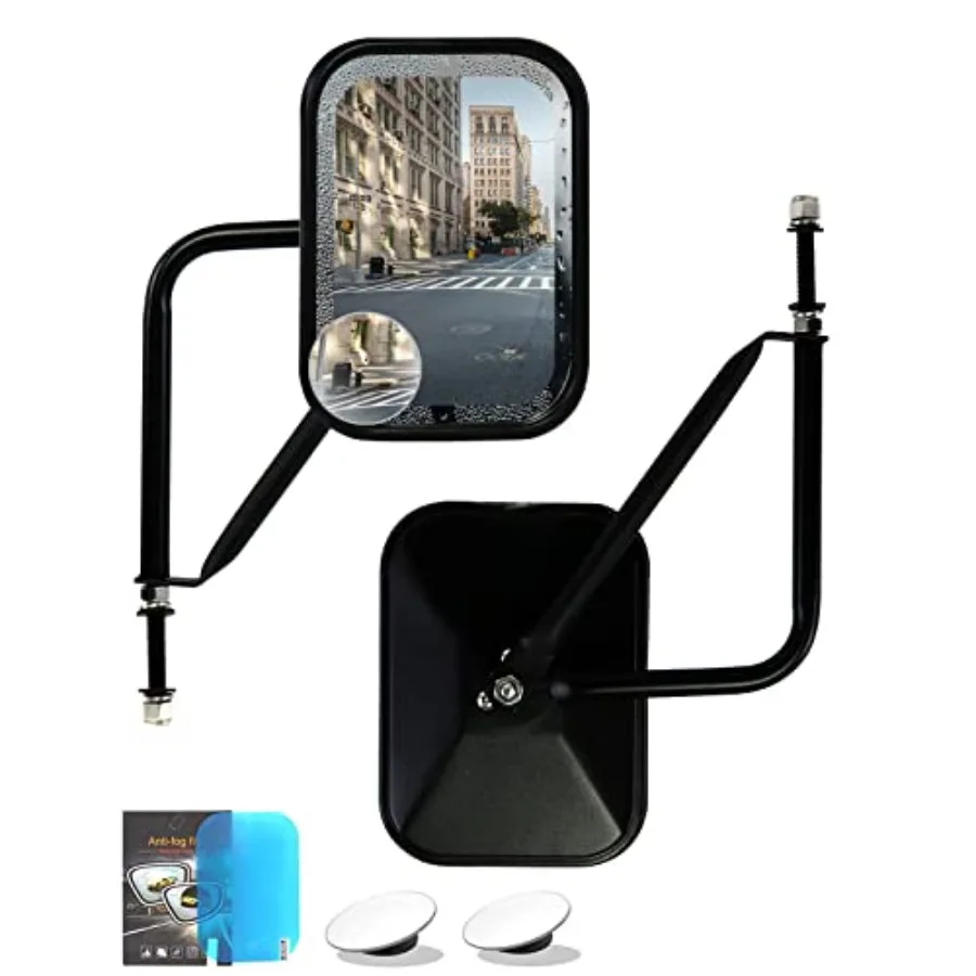 Doors Off Mirrors Compatible with Jeep Wrangler JK JL and Unlimited, Anti-shake and Wider View Mirror Door Off Easier Install D
Doors Off Mirrors Compatible with Jeep Wrangler JK JL and Unlimited, Anti-shake and Wider View Mirror Door Off Easier Install D