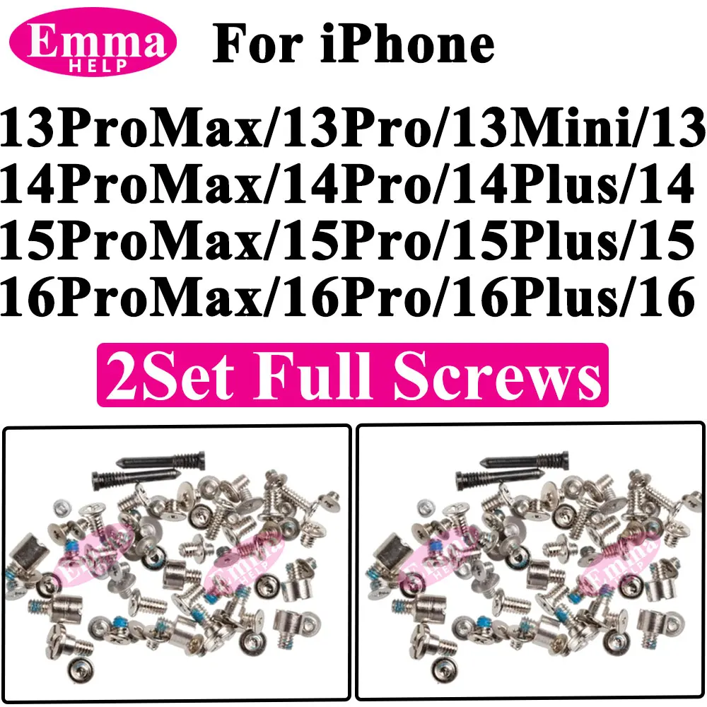2 комплекта внутренних полных винтов для iPhone 13 16 Pro Max 14 15 Plus 16Pro 15Pro 13 16Plus Мобильные аксессуары Полный винт с внутренней нижней частью
2 комплекта внутренних полных винтов для iPhone 13 16 Pro Max 14 15 Plus 16Pro 15Pro 13 16Plus Мобильные аксессуары Полный винт с внутренней нижней частью