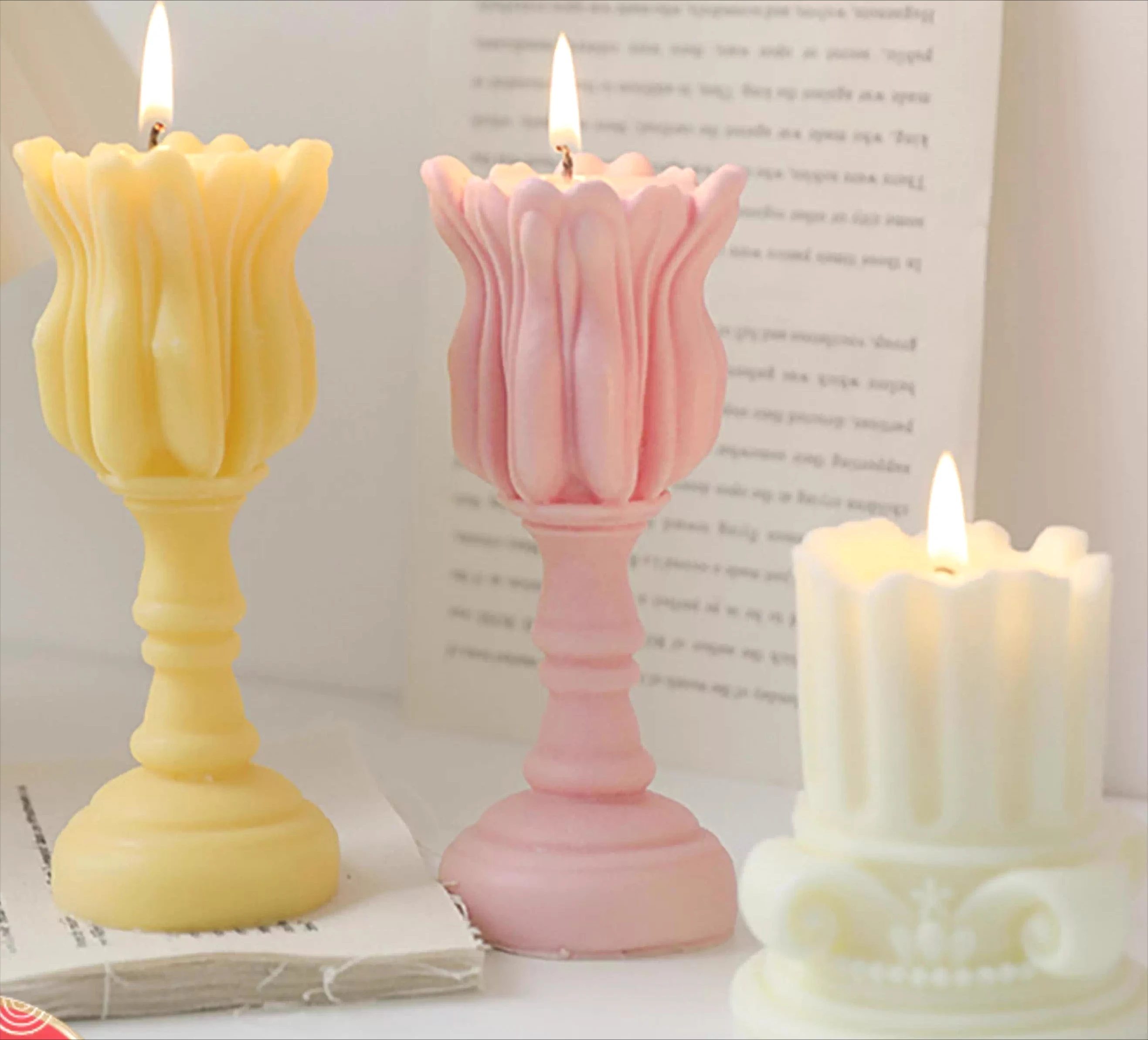 Подсвечник с цветком тюльпана, силиконовая форма для ароматерапевтической свечи
Подсвечник с цветком тюльпана, силиконовая форма для ароматерапевтической свечи