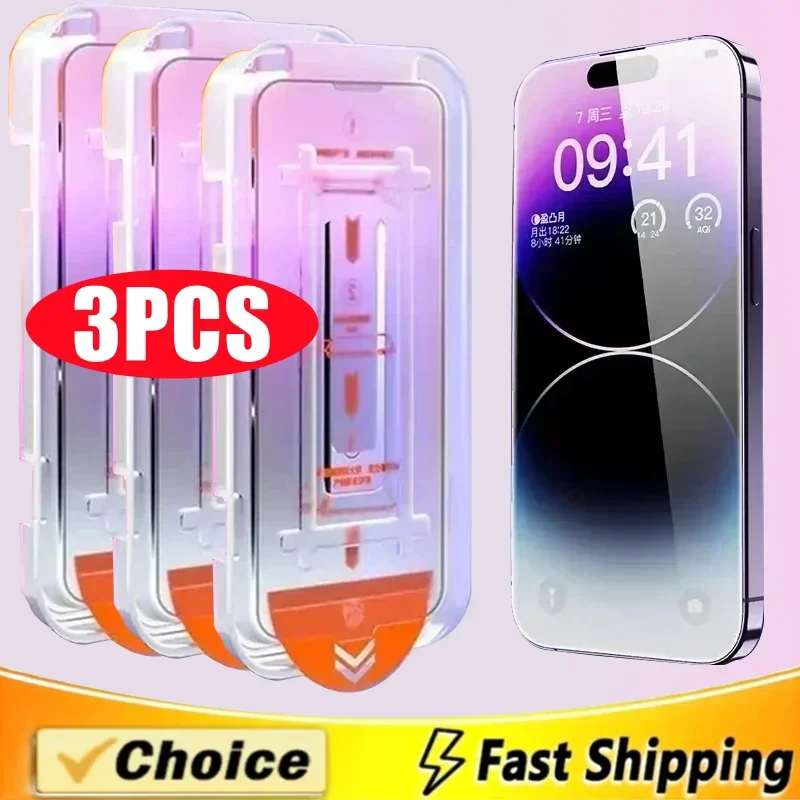 Oleophobic Coating Dust Free Easy Installation Screen Protector For iPhone 17 14 11 13 12 15 16 Pro Max Mini XS XR 15 Plus Glass
Oleophobic Coating Dust Free Easy Installation Screen Protector For iPhone 17 14 11 13 12 15 16 Pro Max Mini XS XR 15 Plus Glass