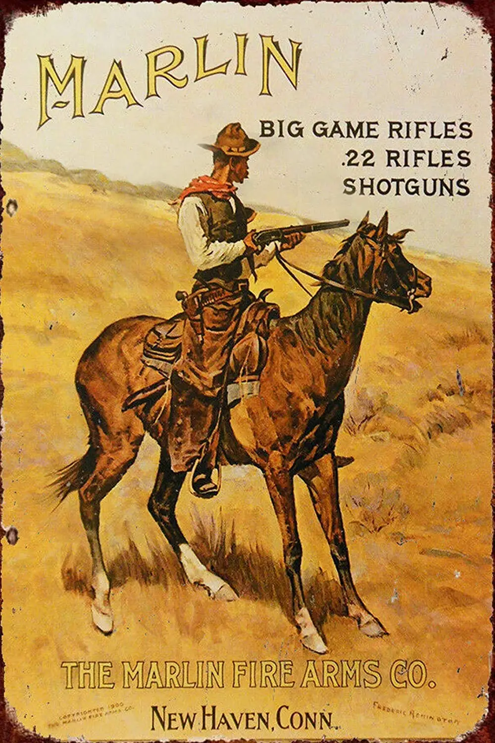 New Tin Sign Aluminum Retro Marlin Firearms Western Cowboy Metal Sign 8 X 12 Inch
New Tin Sign Aluminum Retro Marlin Firearms Western Cowboy Metal Sign 8 X 12 Inch