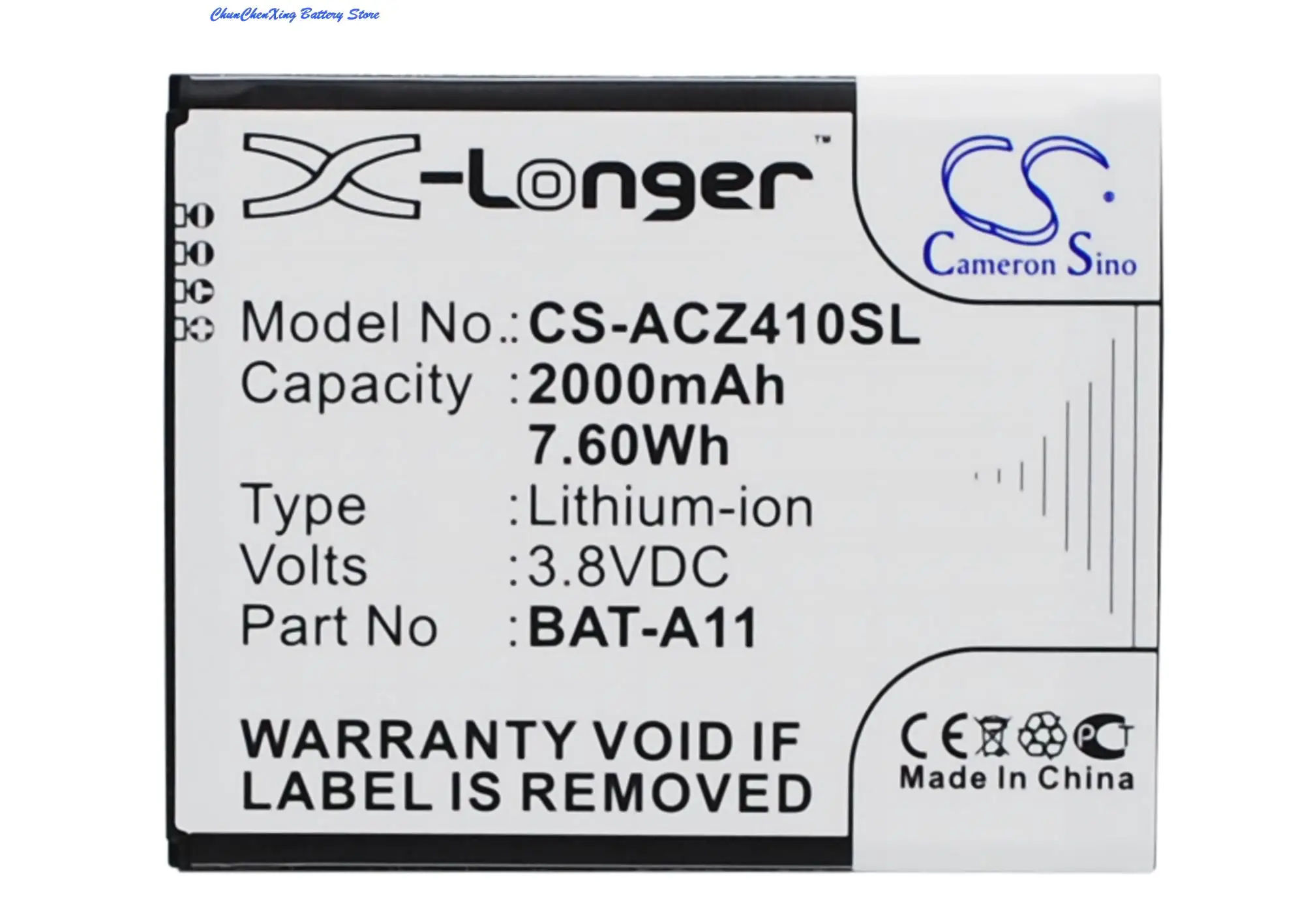 OrangeYu High Quality Battery BAT-A11 for Acer Liquid M330, M330 Dual SIM, M330 LTE, Z330, Z410, TM01
OrangeYu High Quality Battery BAT-A11 for Acer Liquid M330, M330 Dual SIM, M330 LTE, Z330, Z410, TM01