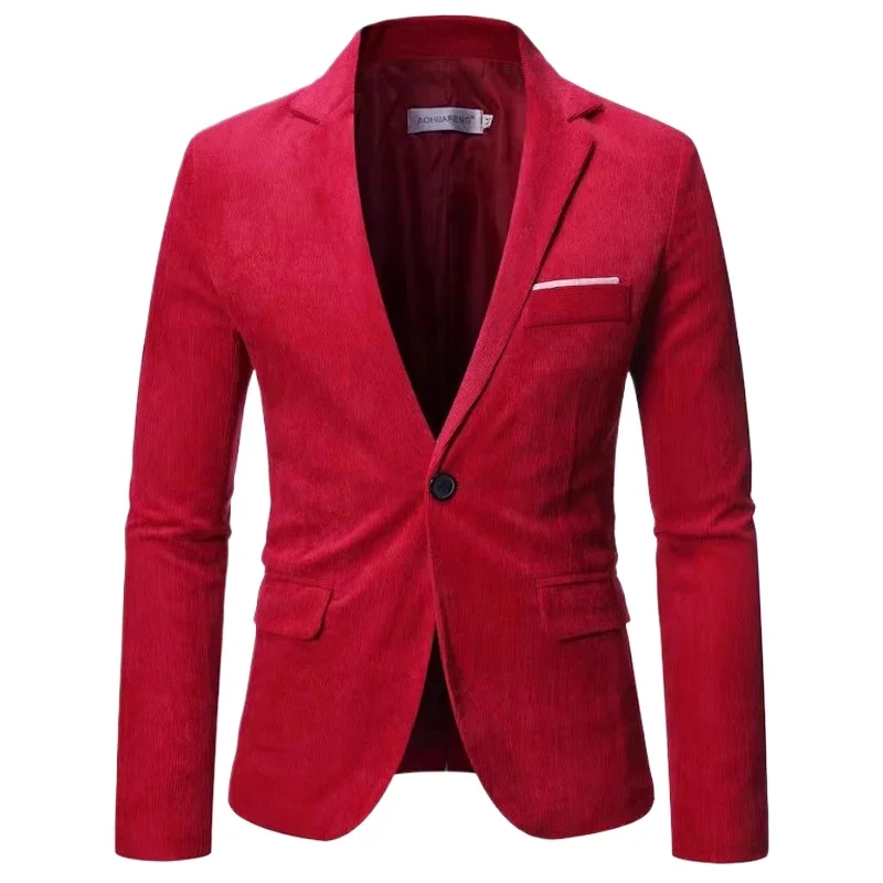 Вельветовый костюм для мужчин Blazer Homem Society Masculinos Vinatge Блейзер на одной пуговице Para Hombre Elgante Мужская приталенная куртка Пальто
Вельветовый костюм для мужчин Blazer Homem Society Masculinos Vinatge Блейзер на одной пуговице Para Hombre Elgante Мужская приталенная куртка Пальто