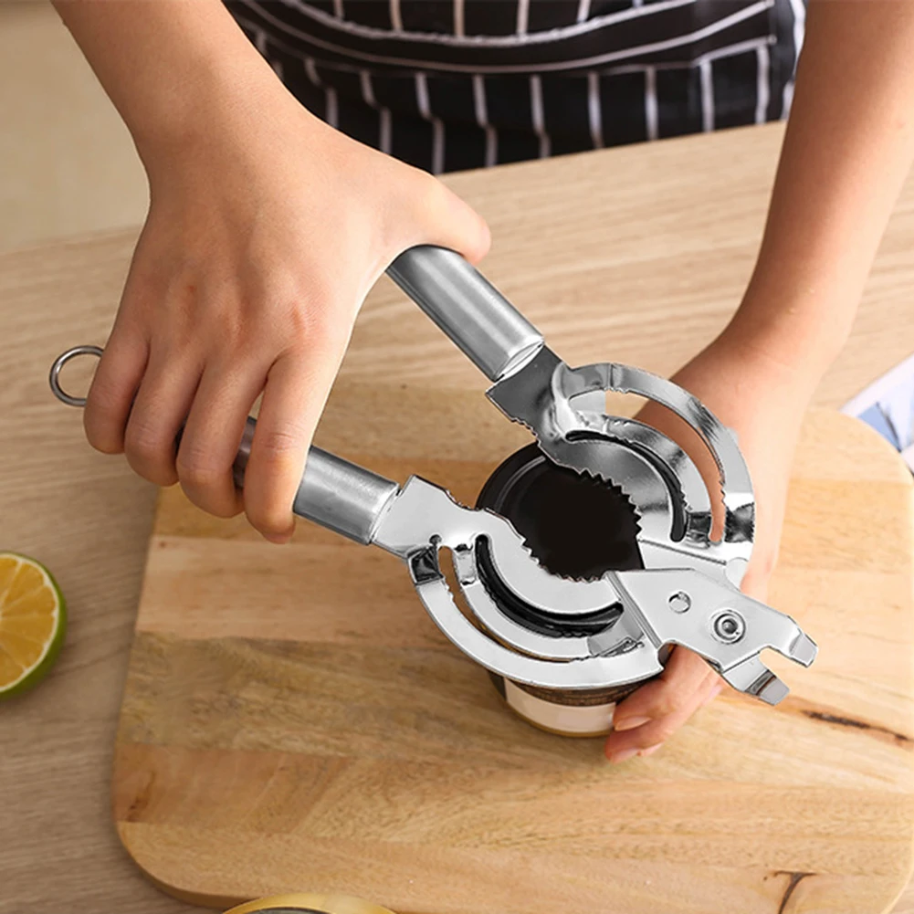 Stainless Steel Heavy-Duty Kitchen Can Opener Multi Functional Bottle Opener With Anti-slip Grip For Opening Cans In Kitchen
Stainless Steel Heavy-Duty Kitchen Can Opener Multi Functional Bottle Opener With Anti-slip Grip For Opening Cans In Kitchen
