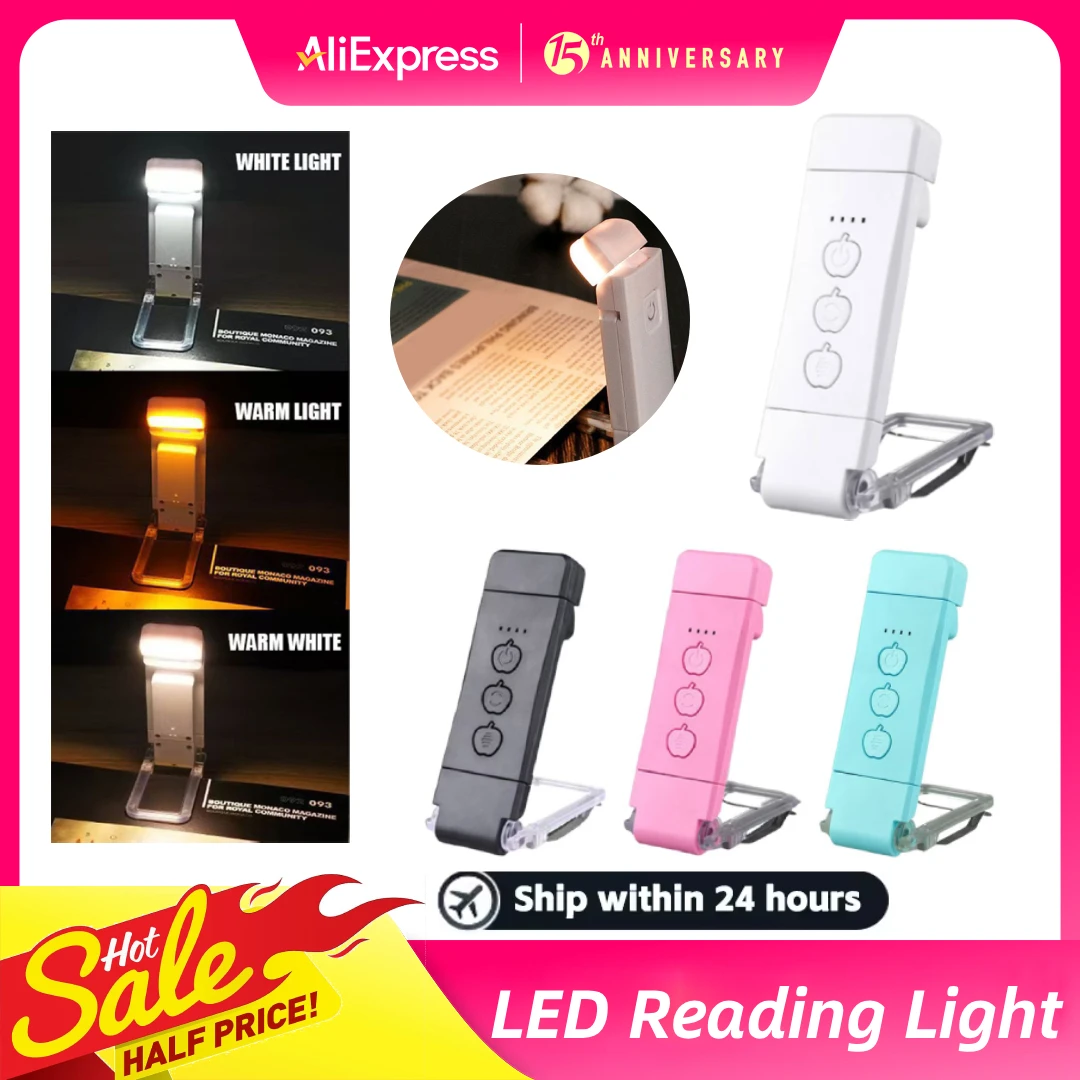 Portable Mini Reading Light Clip-on LED Eye Care Desk Lamp New USB Rechargeable Bedside Night Lights For Book Lovers Kids/Adults
Portable Mini Reading Light Clip-on LED Eye Care Desk Lamp New USB Rechargeable Bedside Night Lights For Book Lovers Kids/Adults