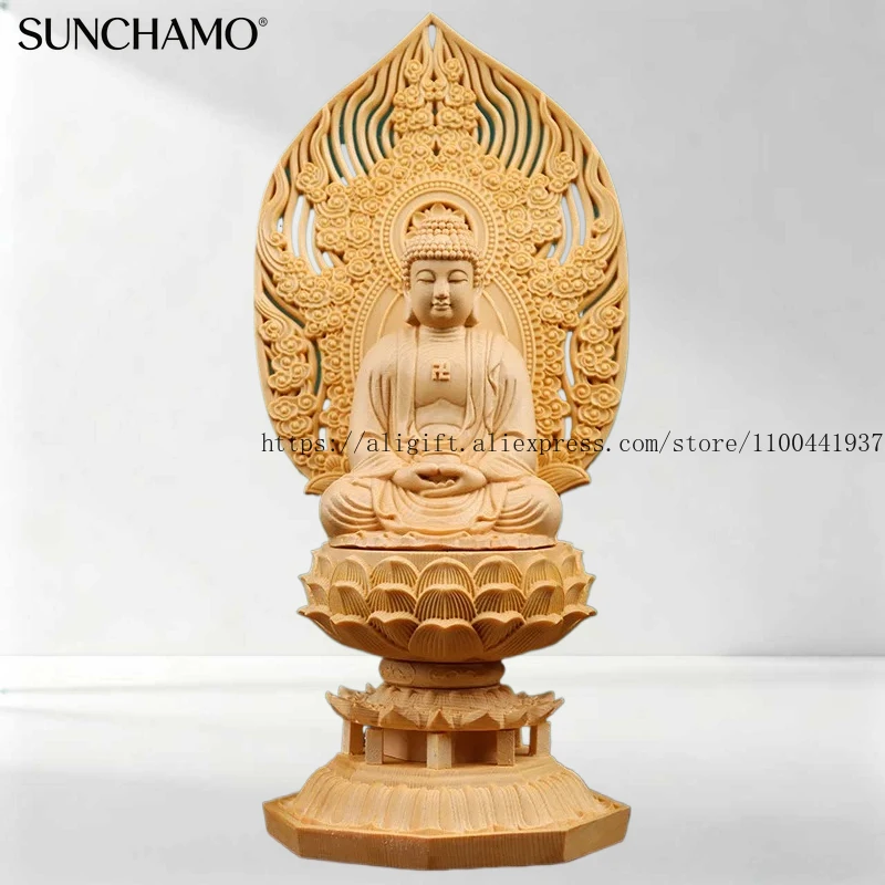 Статуя Будды Шакьямуни для дома и офиса, декор, ручная резьба по дереву, скульптура сидящего лотоса, украшение фэншуй, 1 шт.
Статуя Будды Шакьямуни для дома и офиса, декор, ручная резьба по дереву, скульптура сидящего лотоса, украшение фэншуй, 1 шт.