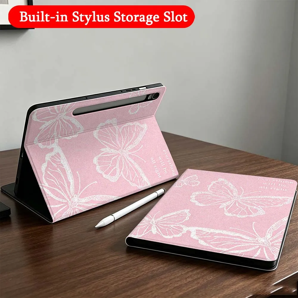 Cartoon Pink Butterfly Case For Samsung Galaxy Tab A7 A8 A9 A11 S6 S7 S8 S9 S10 S11 FE Plus Folding Automatic Sleep/Make Tablet
Cartoon Pink Butterfly Case For Samsung Galaxy Tab A7 A8 A9 A11 S6 S7 S8 S9 S10 S11 FE Plus Folding Automatic Sleep/Make Tablet
