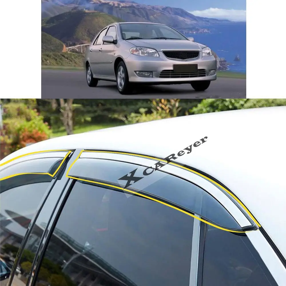 For TOYOTA Vios Sedan 2003 2004 2005 2006 2007 Car Body Styling Sticker Plastic Window Glass Wind Visor Rain/Sun Guard Vent
For TOYOTA Vios Sedan 2003 2004 2005 2006 2007 Car Body Styling Sticker Plastic Window Glass Wind Visor Rain/Sun Guard Vent