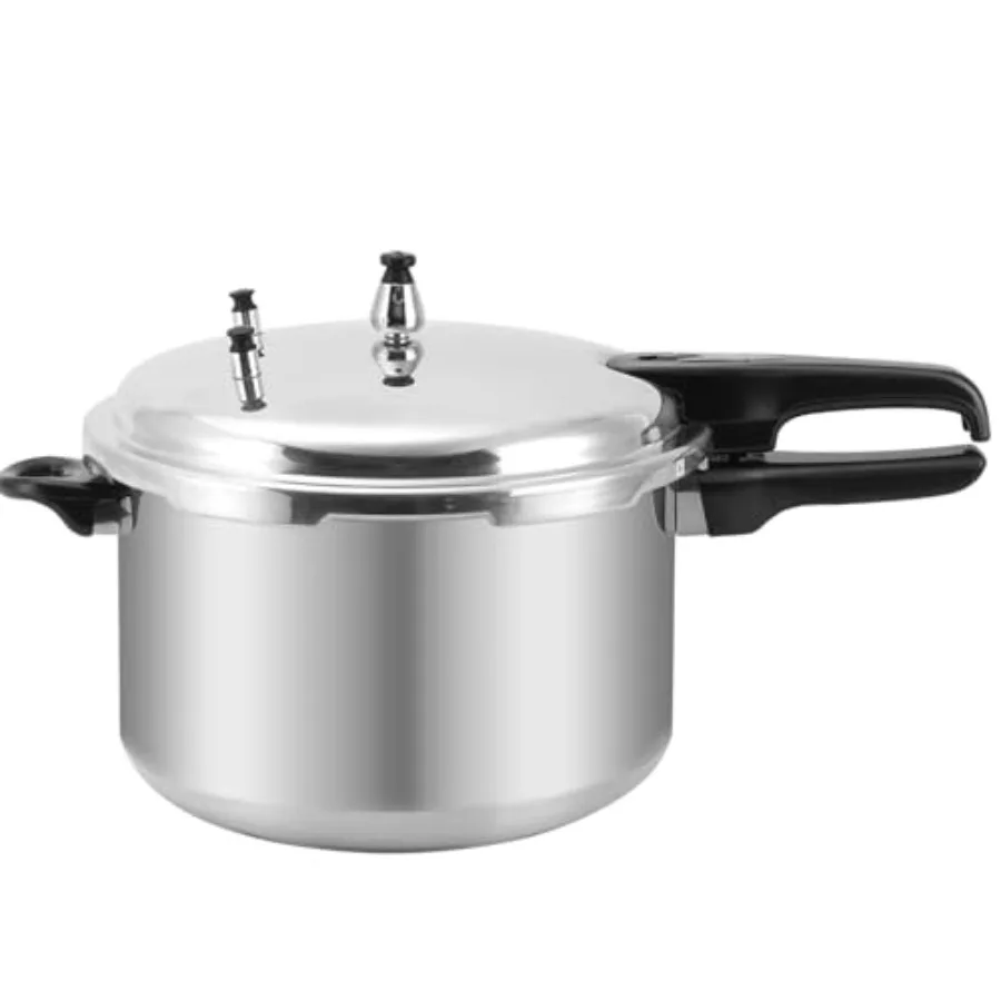 12 Quart Aluminum Pressure Cooker with Cooking Rack for Steaming Canning and Stewing Silver
12 Quart Aluminum Pressure Cooker with Cooking Rack for Steaming Canning and Stewing Silver