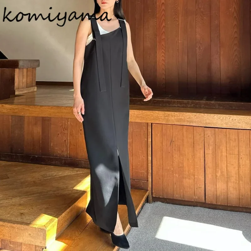 Komiyama Irregular Strap Dress Moda Tide Chic Split Vestidos Summer Sleeveless Dresses Women Japanese Elegant Robe Femme
Komiyama Irregular Strap Dress Moda Tide Chic Split Vestidos Summer Sleeveless Dresses Women Japanese Elegant Robe Femme