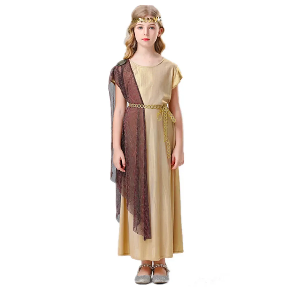 Children's Ancient Greek Roman Egyptian Cleopatra Costume Girls Halloween Cosplay Greek Goddess Dress Up
Children's Ancient Greek Roman Egyptian Cleopatra Costume Girls Halloween Cosplay Greek Goddess Dress Up