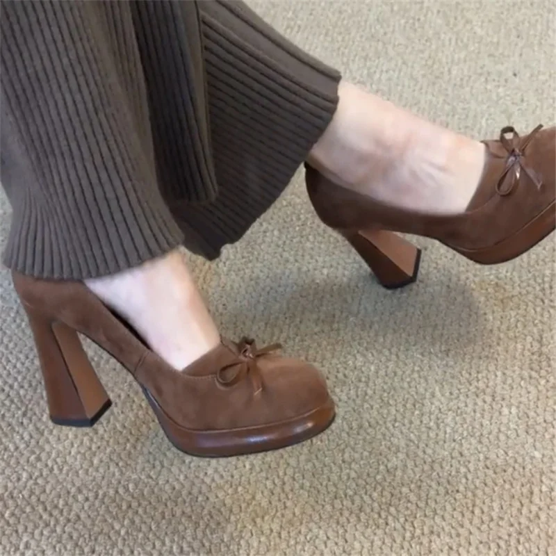 Bow-knot Round Head Women Shoes Solid Casual Female Pumps Spring Slip on Sandals Thick Heel Zapatos Mujer
Bow-knot Round Head Women Shoes Solid Casual Female Pumps Spring Slip on Sandals Thick Heel Zapatos Mujer