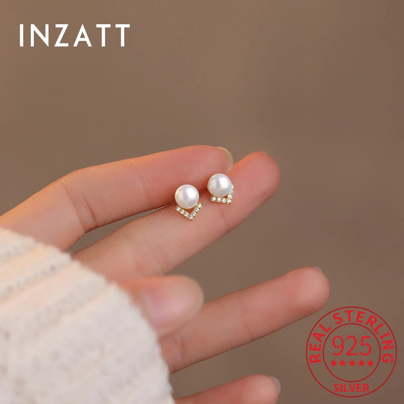 INZATT Real 925 Sterling Silver Mini Zircon Pearl Trendy Stud Earrings for Charm Women Fine Jewelry Light Luxury Accessories
INZATT Real 925 Sterling Silver Mini Zircon Pearl Trendy Stud Earrings for Charm Women Fine Jewelry Light Luxury Accessories
