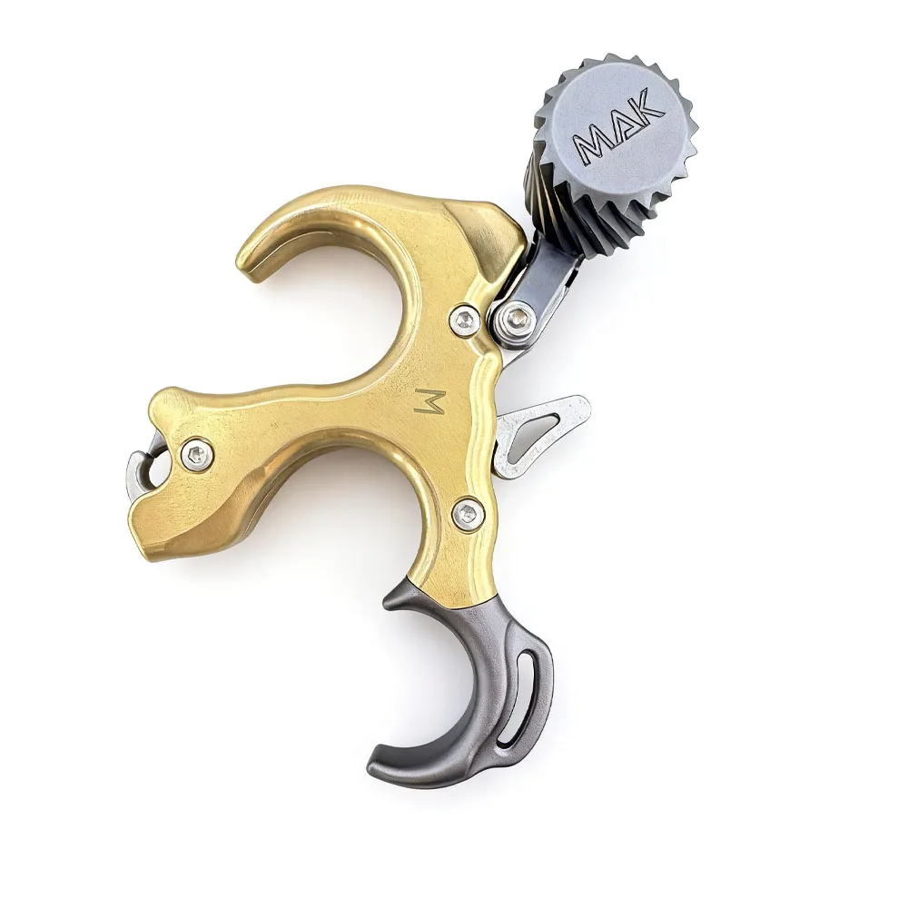 AIMMAKALU Premium Brass Archery Trigger Release, 3/4 Finger Grip Adjustable Tension Compound Bow Release Aid for Hunting & Pract
AIMMAKALU Premium Brass Archery Trigger Release, 3/4 Finger Grip Adjustable Tension Compound Bow Release Aid for Hunting & Pract