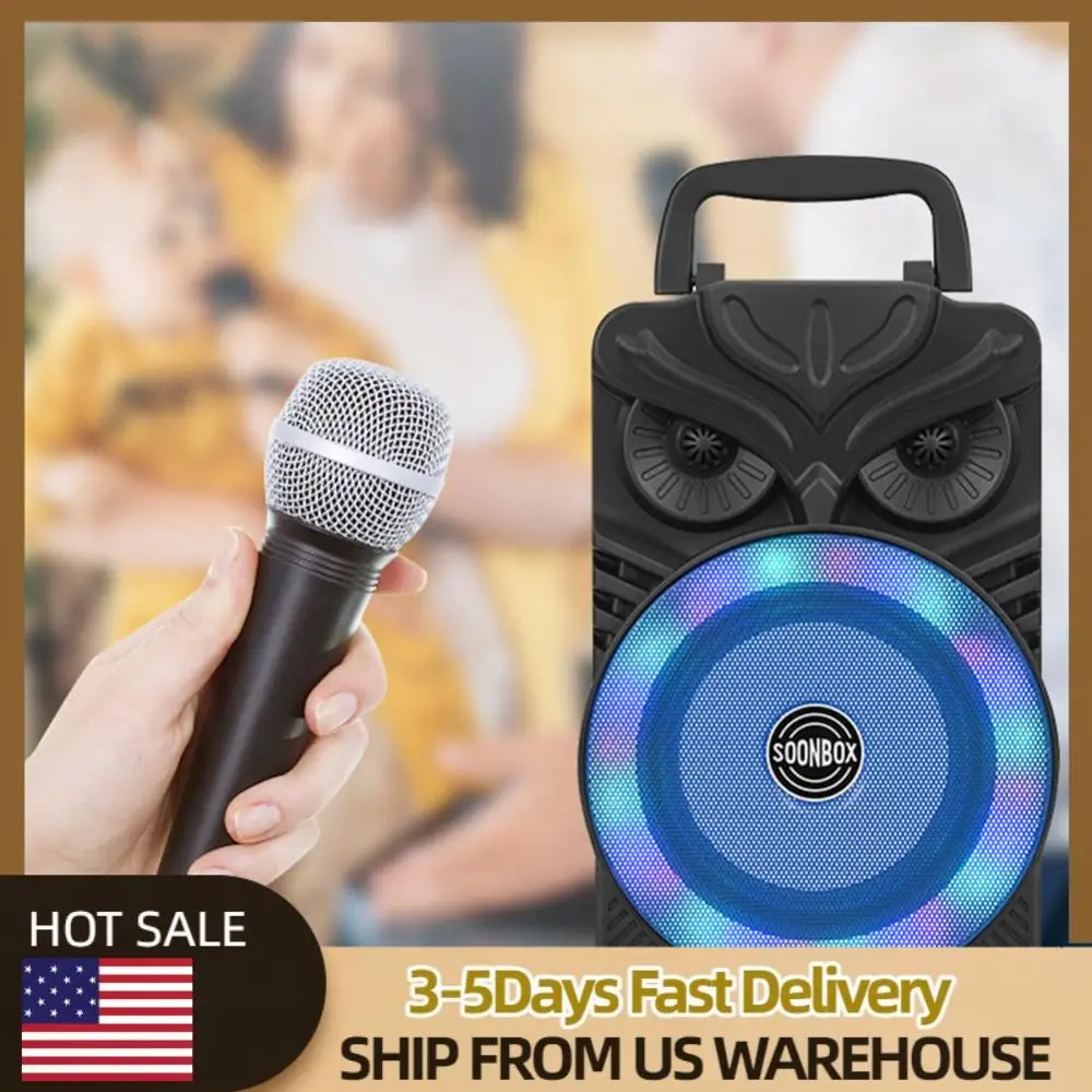 HiFi стерео сабвуфер Bluetooth-совместимый FM-радио Aux караоке ручной звуковой сабвуфер RGB Light портативный беспроводной громкоговоритель
HiFi стерео сабвуфер Bluetooth-совместимый FM-радио Aux караоке ручной звуковой сабвуфер RGB Light портативный беспроводной громкоговоритель