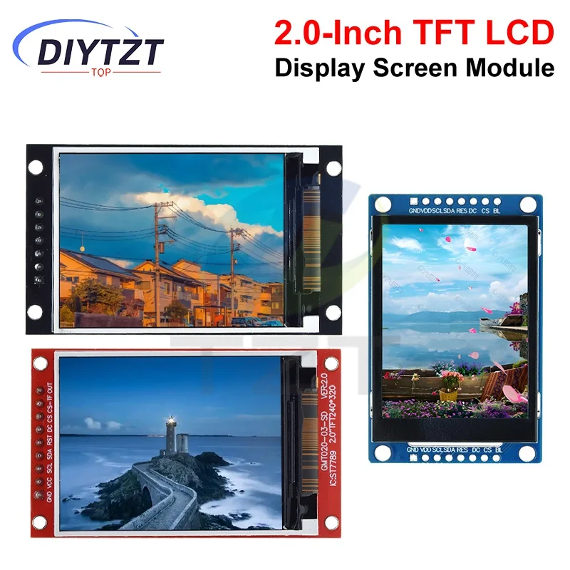DIYTZT 2,0-дюймовый TFT-дисплей с ЖК-дисплеем ST7789V 240RGBx320 точечная матрица SPI-интерфейс для Arduino полноцветный модуль ЖК-дисплея
DIYTZT 2,0-дюймовый TFT-дисплей с ЖК-дисплеем ST7789V 240RGBx320 точечная матрица SPI-интерфейс для Arduino полноцветный модуль ЖК-дисплея