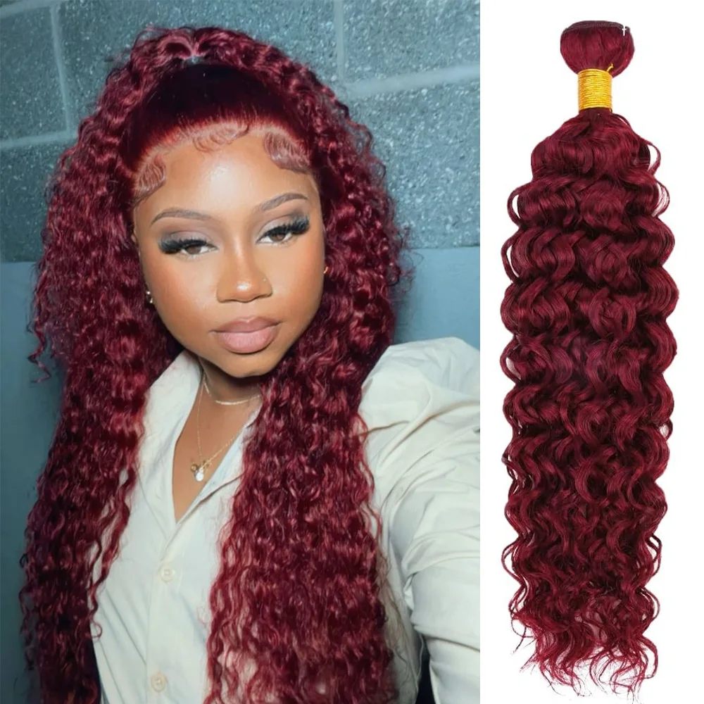 Brazilian Water Wave Human Hair Bundles 99j Remy Hair 1/3/4 Burgundy Water Wave Human Hair Extensions Hair Weaving
Brazilian Water Wave Human Hair Bundles 99j Remy Hair 1/3/4 Burgundy Water Wave Human Hair Extensions Hair Weaving