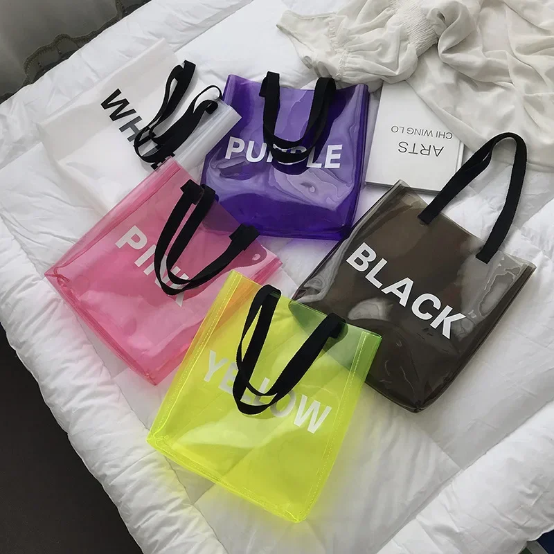 Large Capacity PVC Shoulder Bag Simple Hbag Fashion Transparent Handbag Student Computer Ladies Handbags
Large Capacity PVC Shoulder Bag Simple Hbag Fashion Transparent Handbag Student Computer Ladies Handbags