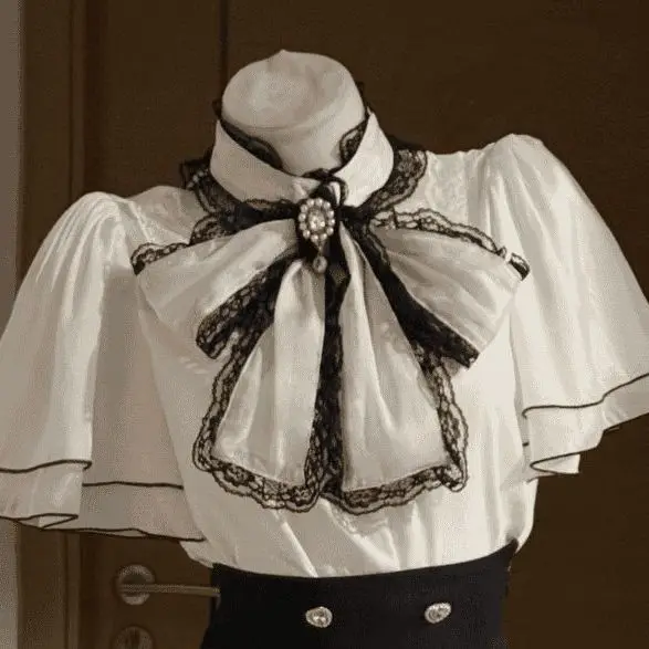 Black Japanese Flared Sleeve Chiffon Top Shirt Blusas Mujer Elegantes Cake Skirts Women 2 Piece Sets High Street Harajuku
Black Japanese Flared Sleeve Chiffon Top Shirt Blusas Mujer Elegantes Cake Skirts Women 2 Piece Sets High Street Harajuku