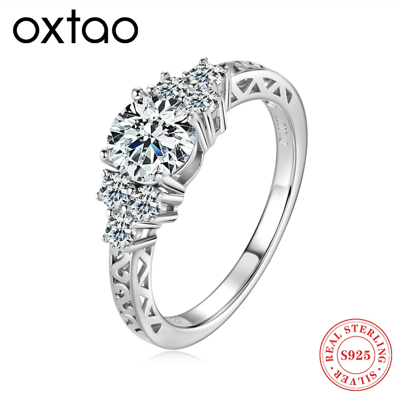 Классическое обручальное кольцо OXTAO для женщин, стерлинговое серебро 925 пробы, сертифицированное GRA 1,0 карата D VVS1, обручальные кольца с муассанитом, ювелирные изделия, подарки
Классическое обручальное кольцо OXTAO для женщин, стерлинговое серебро 925 пробы, сертифицированное GRA 1,0 карата D VVS1, обручальные кольца с муассанитом, ювелирные изделия, подарки