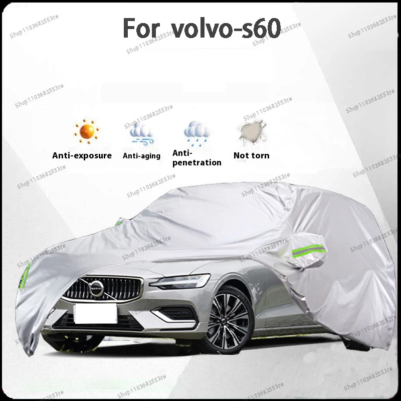 For Volvo S60 Fit Car Cover Waterproof, Dustproof, Sunshade (UV), Snowproof Silve Full Cover with All-Day Protection
For Volvo S60 Fit Car Cover Waterproof, Dustproof, Sunshade (UV), Snowproof Silve Full Cover with All-Day Protection