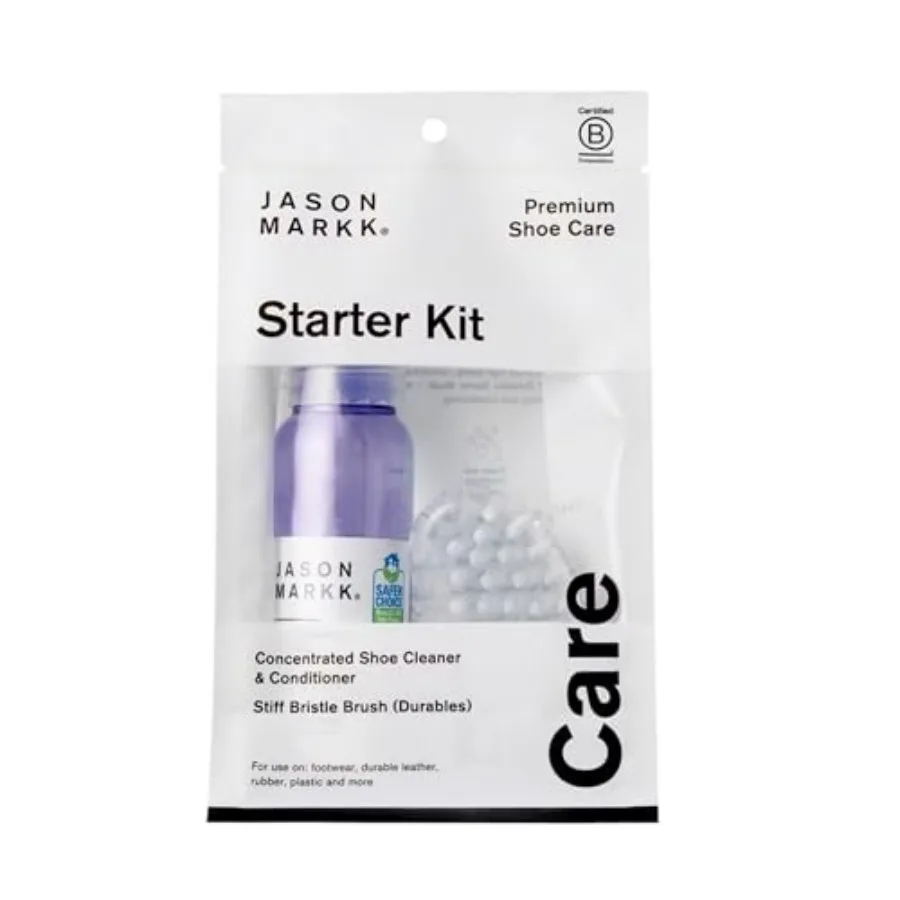 Jason Markk Starter Kit, Shoe Cleaner, 2-Piece Set, Deep Cleaning Solution and Durables Brush, Sneaker Care, Ideal for Footwear
Jason Markk Starter Kit, Shoe Cleaner, 2-Piece Set, Deep Cleaning Solution and Durables Brush, Sneaker Care, Ideal for Footwear
