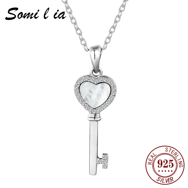 SOMILIA - 925 Sterling Silver Beloved Door Necklace With Shiny Shell Stone Pendant And Delicate Cross Twisted Chain
SOMILIA - 925 Sterling Silver Beloved Door Necklace With Shiny Shell Stone Pendant And Delicate Cross Twisted Chain