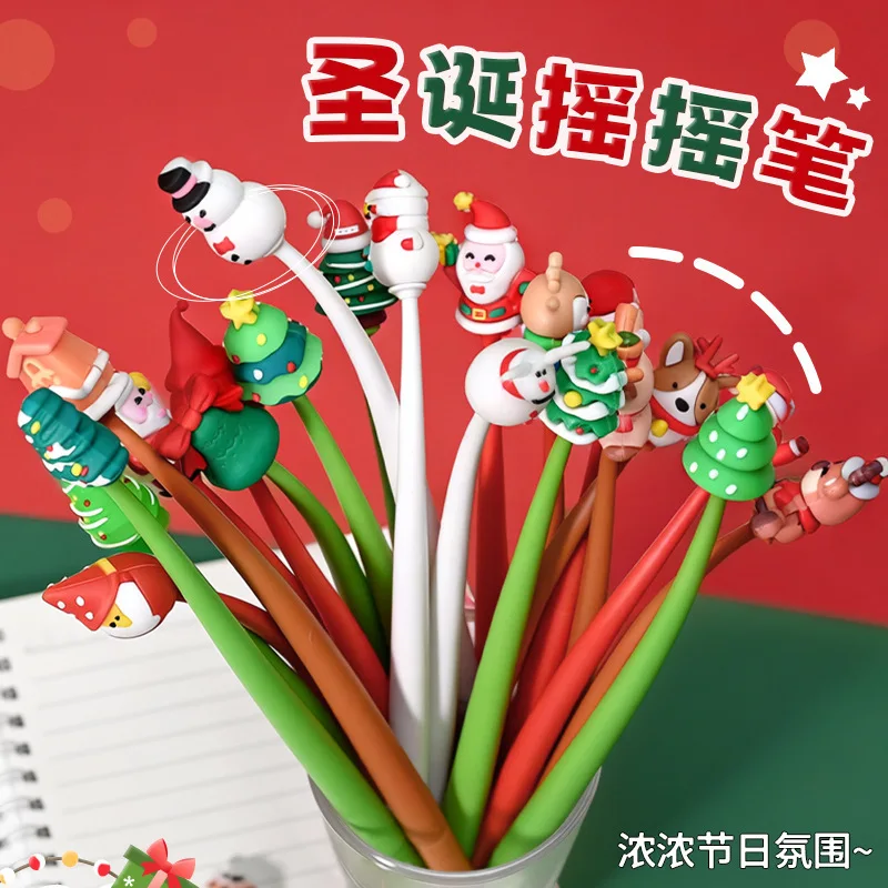 Рождественская силиконовая ручка с героями мультфильмов, нейтральная ручка для музыки, черная фирменная водяная ручка для студентов, рождественские канцелярские принадлежности, маленький подарок
Рождественская силиконовая ручка с героями мультфильмов, нейтральная ручка для музыки, черная фирменная водяная ручка для студентов, рождественские канцелярские принадлежности, маленький подарок
