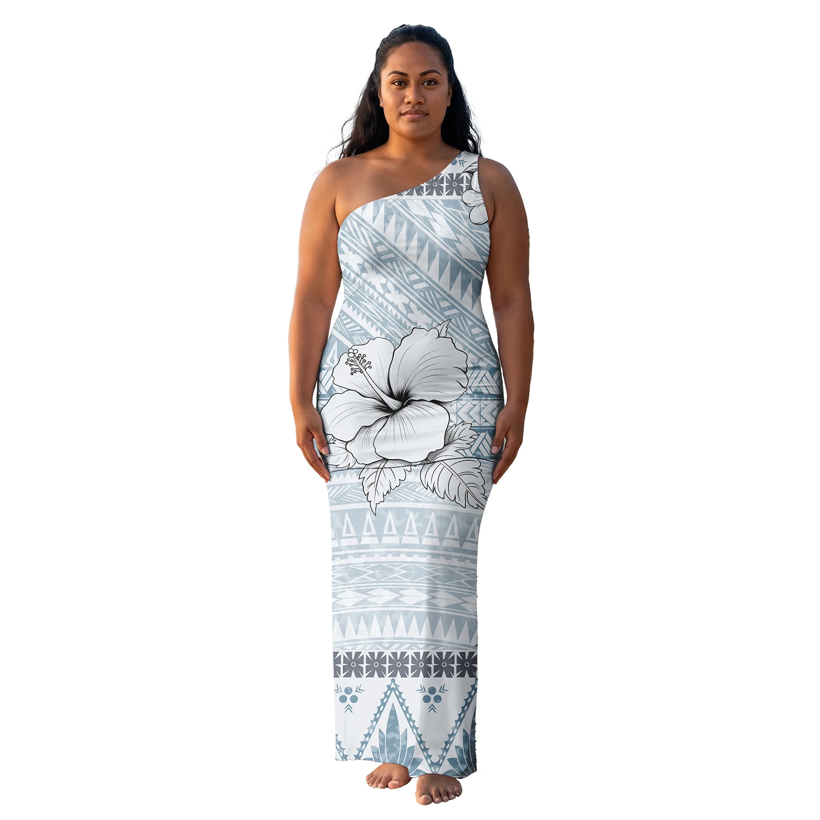 One-shoulder Prom Samoa Puletasi Women's Dresses Pacific Island Sexy Young Girl Hibiscus Hawaiian Polynesian Tribal Dress Set
One-shoulder Prom Samoa Puletasi Women's Dresses Pacific Island Sexy Young Girl Hibiscus Hawaiian Polynesian Tribal Dress Set