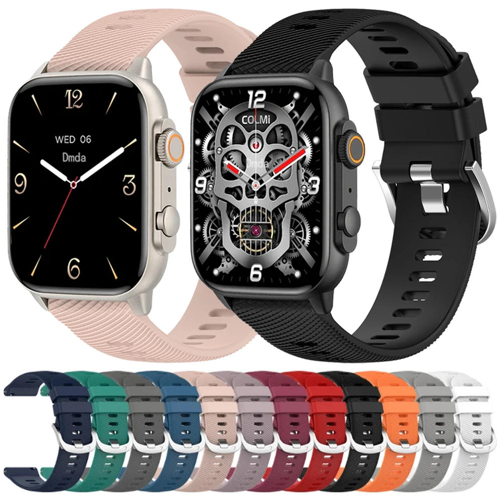 Ремешок 22 мм 20 мм для COLMI C81 M42 V73 Силиконовый ремешок для часов COLMI C61 P71 P73 V70 V75 GPS I28 Ultra I31 Браслет для умных часов Ремень
Ремешок 22 мм 20 мм для COLMI C81 M42 V73 Силиконовый ремешок для часов COLMI C61 P71 P73 V70 V75 GPS I28 Ultra I31 Браслет для умных часов Ремень