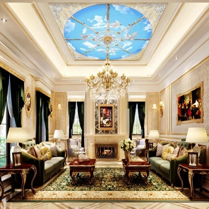 Custom European Style 3D Sky Clouds Birds Ceiling Mural Wallpaper Wall Art Decor Background Living Room Bedroom Wall Covering
Custom European Style 3D Sky Clouds Birds Ceiling Mural Wallpaper Wall Art Decor Background Living Room Bedroom Wall Covering