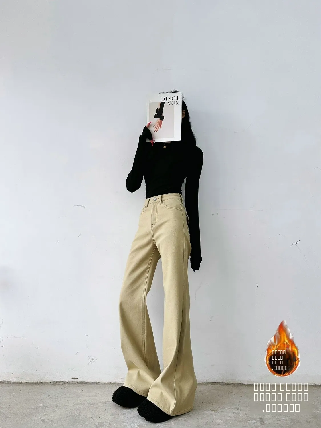 Женские зимние утепленные джинсы-клеш больших размеров с высокой талией, на флисовой подкладке, длинные облегающие леггинсы, теплые повседневные брюки
Женские зимние утепленные джинсы-клеш больших размеров с высокой талией, на флисовой подкладке, длинные облегающие леггинсы, теплые повседневные брюки